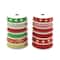 Gwen Studios 3/8" x 48yd. Green & Red Christmas Ribbon For Gifts & Crafts, 24ct.
